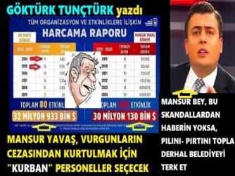 OSMAN GÖKÇEK; MANSUR YAVAŞ’ı VURGUNLARDA ÇOK KÖTÜ YAKALADI. KIPIRDAYACAK HALİ KALMADI ve dedi ki : “BU BÜYÜK SKANDALLARDAN, ORGANİZE İŞLERDEN HABERİN YOKSA DERHAL BELEDİYEYİ TERK ET”