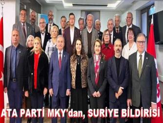 ATA PARTİ’den BİLDİRİ : “TÜRKİYE’de ki; SURİYELİLER, VERİLEN VATANDAŞLIKLAR ile TANINAN TÜM HAKLAR İPTAL EDİLEREK, BELİRLENECEK ZAMAN İÇERİSİNDE ÜLKELERİNE GÖNDERİLMELİDİR”