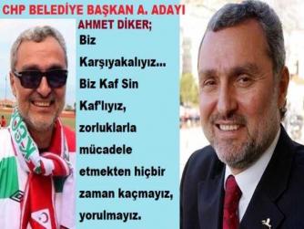 CHP Karşıyaka Belediye Başkan A. Adayı Ahmet Diker : “Hiç dinlenmemek üzere yola çıkanlar, asla yorulmazlar”