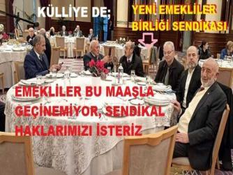 AYM’den; “SENDİKA KURABİLİRLER” KARARI BEKLEYEN, YENİ EMEKLİLER BİRLİĞİ SENDİKASI; CUMHURBAŞKANINA TALPELER DOSYASI SUNUP, DESTEK İSTEDİ