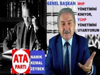 MHP YÖNETİMİNİ KINAYAN, ‘YENİ’ CHP’Yİ UYARAN ATA PARTİ LİDERİ ZEYBEK; CUMHURİYETÇİLERE İYİ PARTİ ETRAFINDA SİYASİ GÜÇ BİRLİĞİ OLUŞTURMA ÇAĞRISI YAPTI