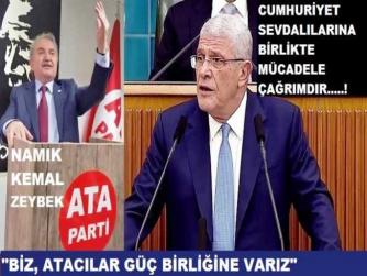 ATA PARTİ GENEL MERKEZ YÖNETİMİNDEN; İYİ PARTİ LİDERİ MÜSAVAT DERVİŞOĞLU’nun “BİRLİKTE MÜCADELE” ÇAĞRISINA “VARIZ” BİLDİRİSİ