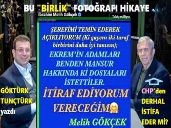 CHP’de ESAS DEPREM BU. İMAMOĞLU’nun ADAMLARI; MELİH GÖKÇEK’ten, MANSUR YAVAŞ HAKKINDA DOSYALAR İSTEDİLER. YAVAŞ’ın, CHP’de 1 DAKİKA BİLE DURMAMASI GEREKİR.