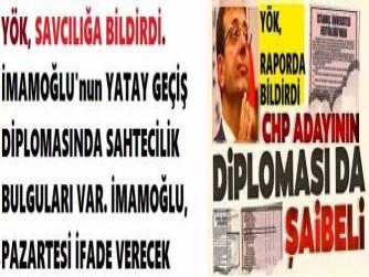 YÖK, SAVCILIĞA BİLDİRDİ. İMAMOĞLU'nun YATAY GEÇİŞ DİPLOMASINDA SAHTECİLİK BULGULARI VAR. İMAMOĞLU, PAZARTESİ İFADE VERECEK