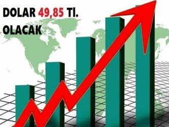 ENFLASYONUN TEK HANEYE DÜŞMESİ ARTIK HAYAL OLDU. DOLAR İSE 49.85 LİRA OLACAK