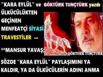 “ALLAH; İZNE AYRILDI, 15 GÜN YERİNE BİZ BAKIYORUZ”.  Ve MANSUR YAVAŞ, SÖZDE “KARA EYLÜL” TEPKİ PAYLAŞIMINI YA KALDIR, YA DA ÜLKÜCÜLERİN ADINI ASLA ANMA.