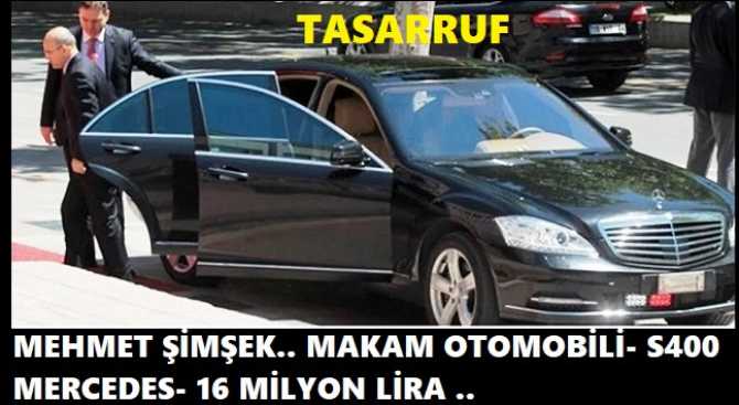 İMAM, GAZ ÇIKARIRSA; CEMAAT PİSLER.. MALİYE BAKANI ŞİMŞEK’in; MAKAM OTOMOBİLİ 16 MİLYON LİRA ve YARDIMCILARI DA ÇİFT MAAŞLAR ALIYOR.. HAMD OLSUN, MÜSLÜMANIZ.. !