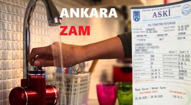 ANKARA'da SUYA YÜZDE 30 ZAM.. 