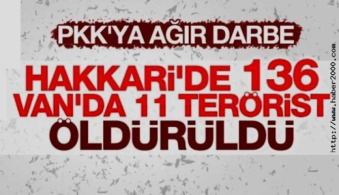 147 PKK'LI HAİN GEBERTİLDİ