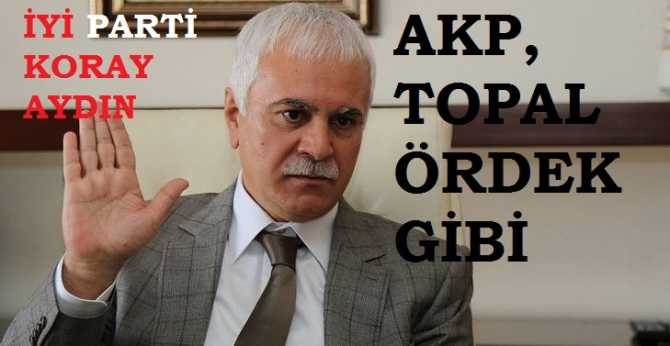 İYİ Parti Teşkilat Başkanı Koray Aydın'dan, AKP'ye 