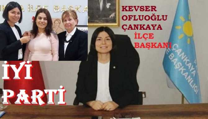 CHP’ye kötü haber.. İYİ Parti Çankaya teşkilatı, Çankaya Belediyesini kazanmada kararlı.. Çankaya İlçe Başkanı Emekli Albay Kevser Ofluoğlu’da yeniden Başkanlığa aday 