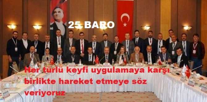 25 Baro Başkanlarından bildiri : 