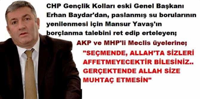 CHP, Gençlik Kolları eski Genel Başkanı Erhan Baydar’dan, füze gibi gönderme : “Mansur Yavaş virüsle mücadelenin yanı sıra, aynı zamanda münafıklık ile de mücadele ediyor”