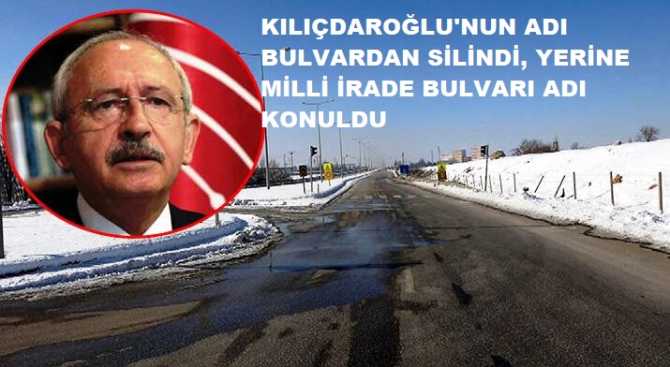 SİYASET KİN VE İNTİKAMA DÖNÜŞTÜ.. AKP'li Belediye Başkanı, Bulvara verilen 