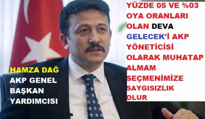 KÜÇÜMSEYİP, AŞAĞILADI .. AKP Genel Başkan Yardımcısından, DEVA ve Gelecek Partisi için Skandal aşağılama