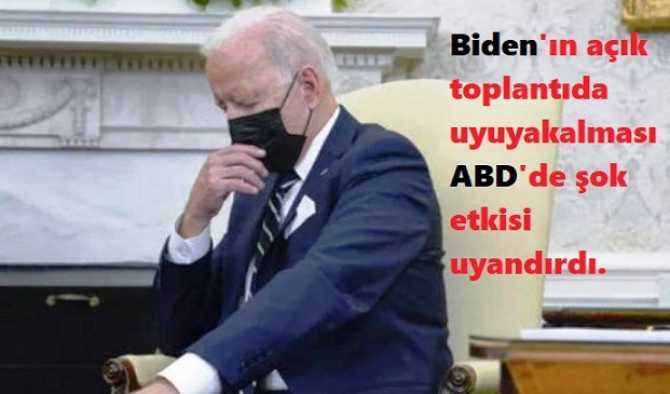 ABD Başkanı hasta mı? Joe Biden'ın, İsrail Başkanı Bennet ile düzenlediği basın toplantısında uykuya dalması herkesi şok etti