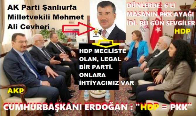 AKP’den, HDP’ye “SEVGİ” MESAJLARI BİTMİYOR. ERDOĞAN; “HDP= PKK” derken, PARTİ İÇİNDEN BİRİLERi; “HDP'ye gidilmesi değil, gidilmemesi abestir. Mecliste legal bir partidir, HDP’nin desteğine ihtiyacımız var” diyorlar. SİZCE, KİM DOĞRU SÖYLÜYOR?