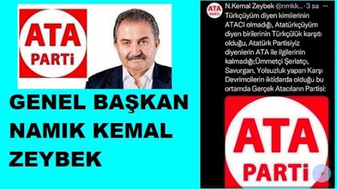 ATA Parti lideri Namık Kemal Zeybek’ten; “alayına”, S-400 Füzesi