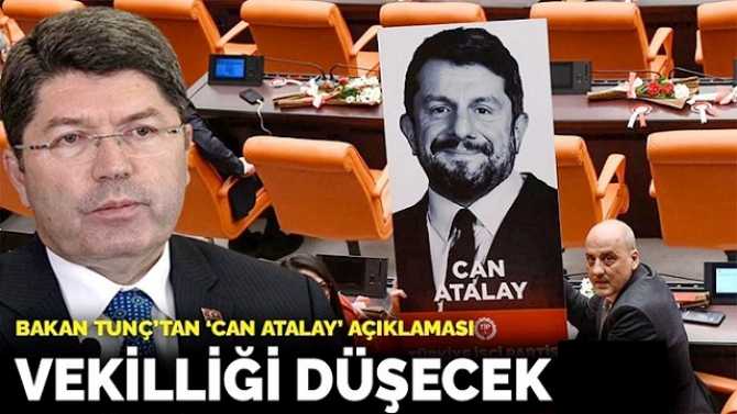 GEZİ Davasından 18 Yıl cezası Onanan Can Atalay'ın, Milletvekilliği düşecek