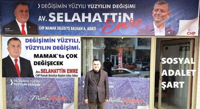Seçim bürolarını açan Av. Selahattin Emre; CHP’den, Mamak Belediye Başkanlığı Adaylığına resmen müracaat etti