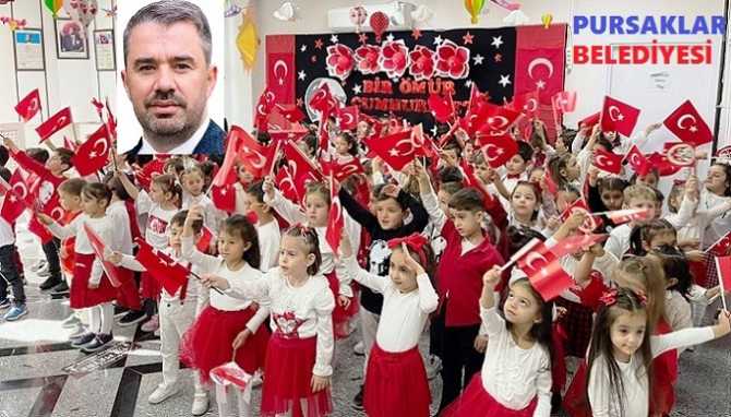 PURSAKLAR BELEDİYESİ’NİN; MİNİK ÖĞRENCİLERLE CUMHURİYET COŞKUSU PURSAKLAR BELEDİYESİ’NİN; MİNİK ÖĞRENCİLERLE CUMHURİYET COŞKUSU