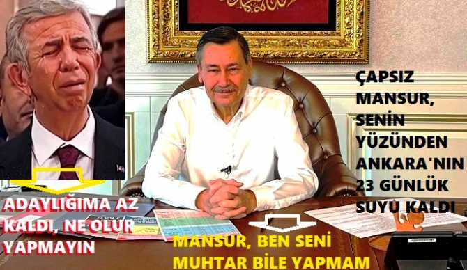 MELİH GÖKÇEK : “ÇAPSIZ MANSUR.. DİYELİM Kİ; BİN OTOBÜS ALDIN. BU OTOBÜSLERİ HANGİ ALTERNATİF YOLLARDA YÜRÜTECEKSİN? SENİN AMACIN YİNE ANKARALILARI VE KAMUOYUNU KADIRMAK..