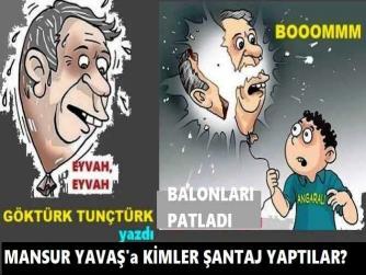 MANSUR YAVAŞ, KOSKOCA BAŞKENT’İN BÜYÜKŞEHİR BAŞKANISIN, “ARTİSTLİK” YAPMA, SANA HANGİ GAZETECİLER “ŞANTAJ” YAPMIŞ İSE İSİMLERİNİ AÇIKLA, BASINI DA TÖHMET ALTINDA BIRAKMA. Ve SORUŞTURMA İZİNİ CAMBAZLIĞI.