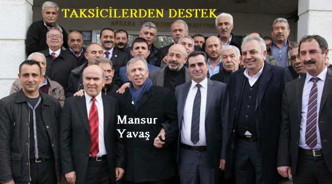 Ankara'da ki bütün Taksicilere Tablet dağıtacağı sözünü veren MANSUR YAVAŞ diyor ki : 