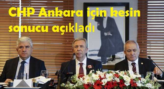 CHP Ankara seçimi sonucunu net şekilde açıkladı : 