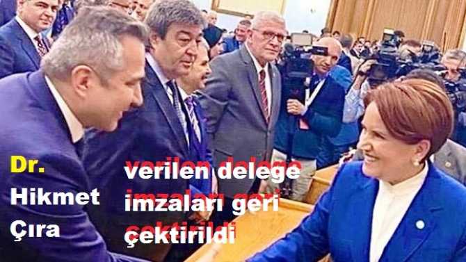 SKANDAL ..Antidemokratik güçlerden, İYİ Parti Ankara İl Başkan Adayı Dr. Hikmet Çıra’ya gece yarısı “imzanı geri al” operasyonu