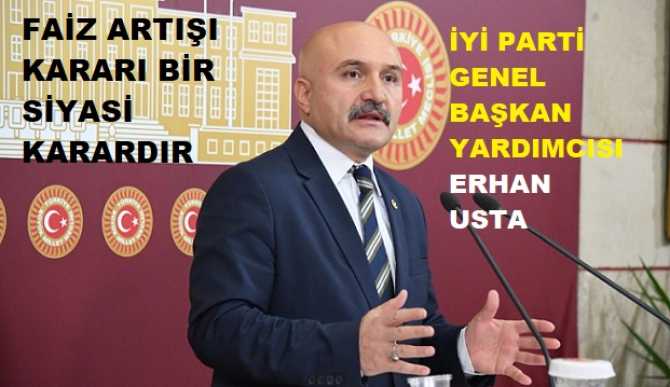 İYİ Partili Erhan Usta : “Varlık fonu Türkiye açısından son derece büyük bir tehdittir. Yolsuzluklara açık bir alandır, keyfi kullanımlara açık bir alandır, denetimsiz bir alandır”