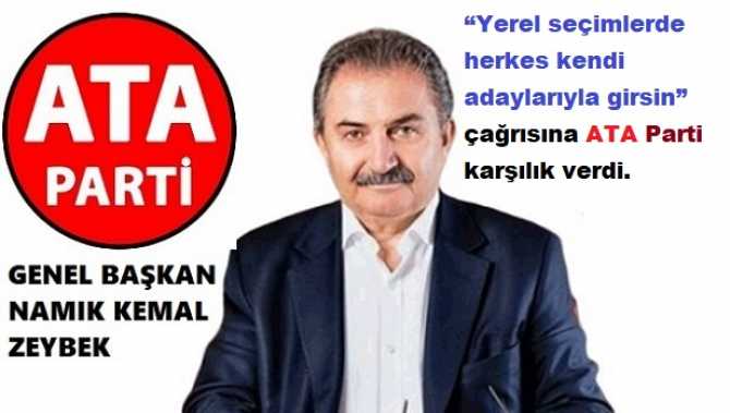 ATA PARTİ : “Yerel seçimlerde; Atatürkçü, Türkçü adaylara destek vereceğiz.”